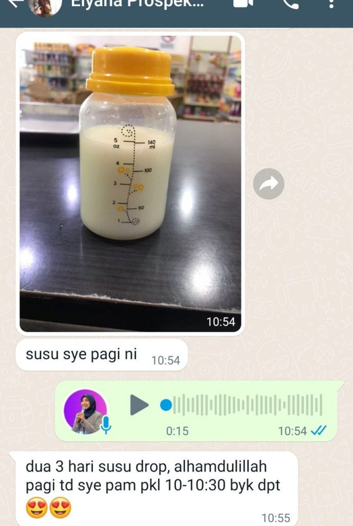 testimoni set milk booster 